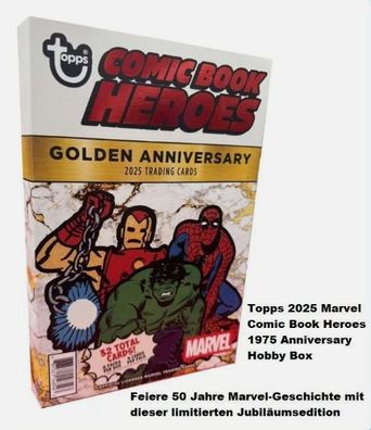 TOPPS CHROME MARVEL 1975 GOLDEN Anniversary Hobby Box