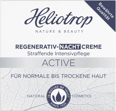 6x Heliotrop Active Regenerativ- Nachtcreme 50ml