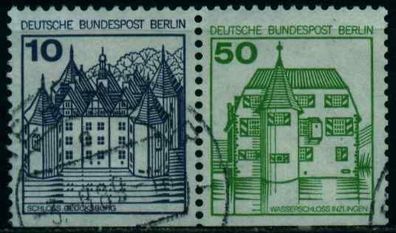 BERLIN Zusammendruck Nr W74 gestempelt WAAGR PAAR X10DA1A