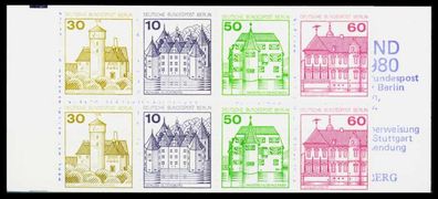 BERLIN Markenheftchen Nr MH 12boZ postfrisch X1F9662
