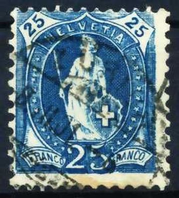 Schweiz ST. HELV Nr 67Ca zentrisch gestempelt X696CEA