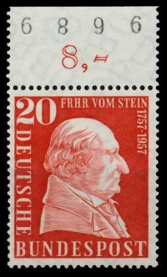 BRD 1957 Nr 277 postfrisch ORA X77A0D6