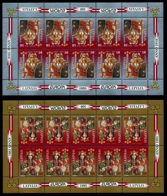 Lettland Nr 414KB-415KB postfrisch Kleinbg X9257B2