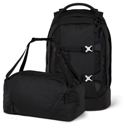 satch pack Set aus pack + Sporttasche PakDuf-25, Nordic Black, Mädchen & Jungen