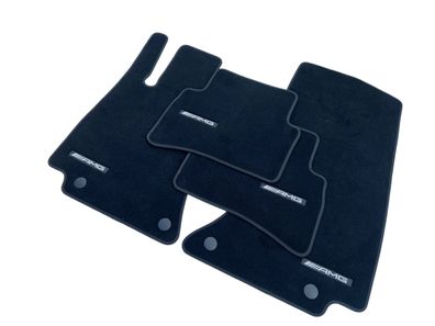 Original AMG Fussmatten E Klasse velours schwarz Mercedes Benz 214 Teppich Stoff