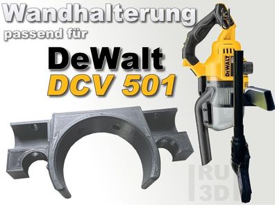 Wandhalterung passend für DeWalt DCV501 Staubsauger, Wand Halter DCV 501