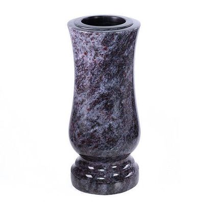 Grab-vase Grabmalvase aus Granit - Orion 27cm mit Vaseneinsatz Granit Orion