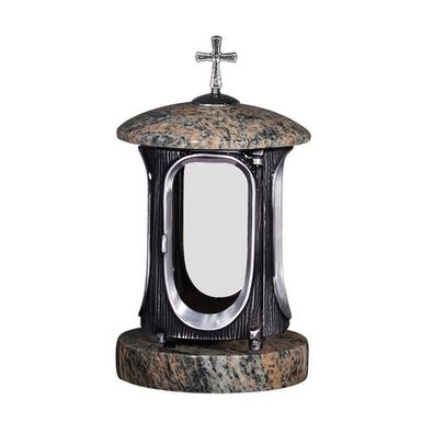 Grab-lampe Friedhofslaterne Grablaterne Grableuchte Granit Gneis