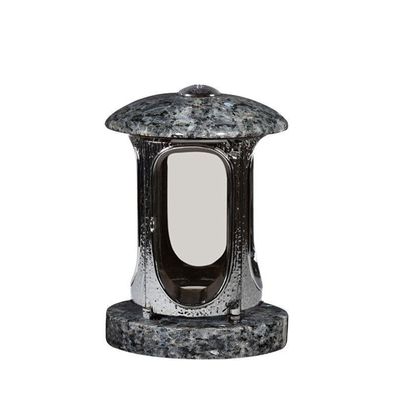 Grab-lampe Grablaterne Grabschmuck Granit Grablicht - Labrador