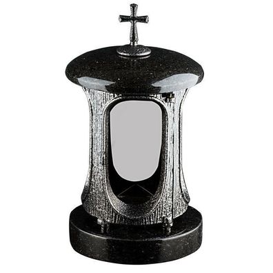Grablaterne Grablicht Grab lampe Grabschmuck Granit Star galaxy Friedhof Design