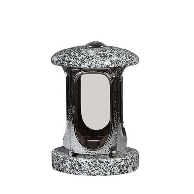 Grablaterne Grablicht Friedhofslaterne Grab lampe Granit Grableuchte Kosmin Edel