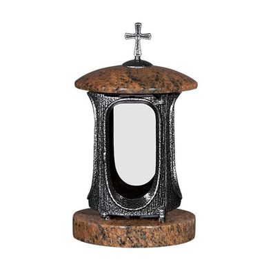 Grablampe Granit Grab Grablicht Grableuchte Vanga barockes design