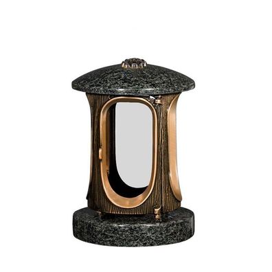Grablicht Grab lampe Granit Grableuchte Friedhofslampe Ersatzgläser Impala Edel