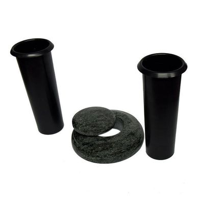 Grab vase Granit versenkbar mit Deckel versenkvase versenkbare OLIVE GREEN Edel