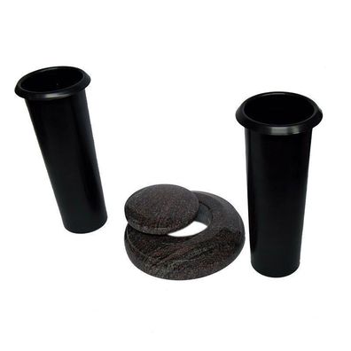 Grab-vase versenkbar Granit mit Deckel versenkvase versenkbare Vase Granit Paradiso