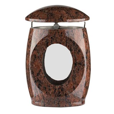 Grablampe Grablaterne Grablicht Friedhofslaterne Grableuchte Granit Vanga Design