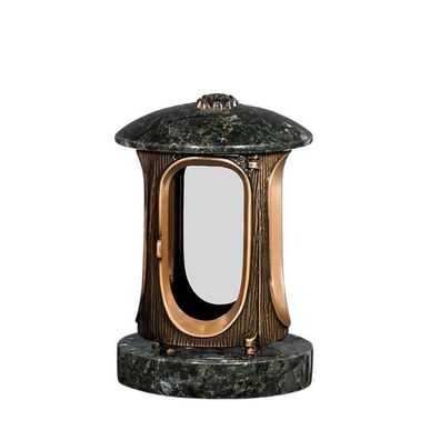 Grablampe Grablicht Granit Grabschmuck Grabschmuck - Labrador emerald