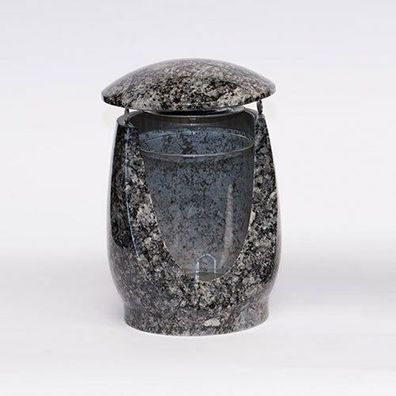 Grablampe Grablaterne Friedhofslaterne Grabschmuck Grableuchte Granit Azul Noche