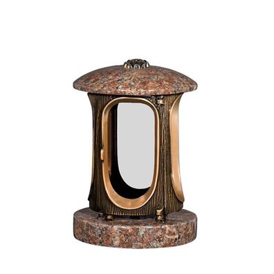 Grablampe Graglaterne Grablicht Grableuchte Granit Grabschmuck - Imperial