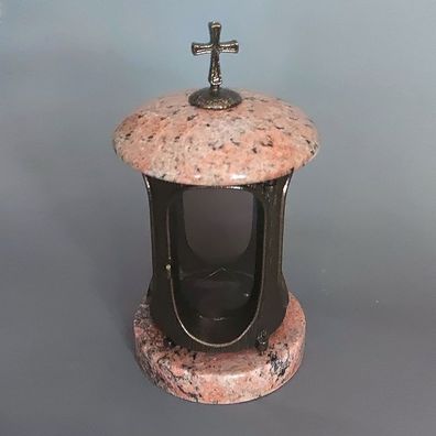 Grablampe Grablaterne Grablicht Granit GRAB lAMPE Optik barock Multicolor Design