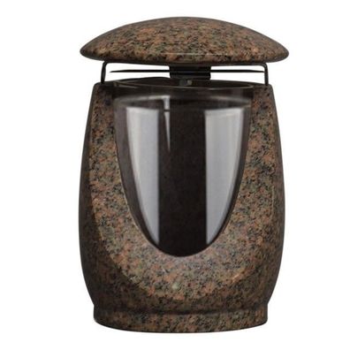 Grablampe Grablaterne Friedhofslaterne Granit Grableuchte BOHUS Grabschmuck Edel
