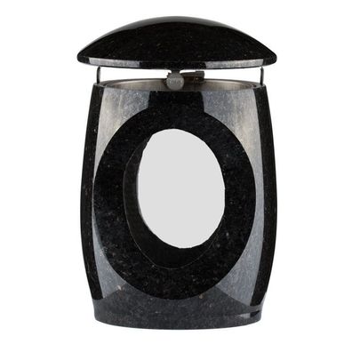 Grablampe Grablaterne Granit Grableuchte Star galaxy II Glaszylinder Grabschmuck