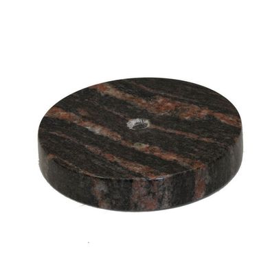 Grablampensockel Granitsockel, rund, Granitsockel mit Bohrung, grablaterne Grablampe