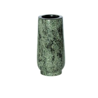 Grabvase Grabmalvase Friedhofvase Gartenvase Granit Naturstein Olive green Edel