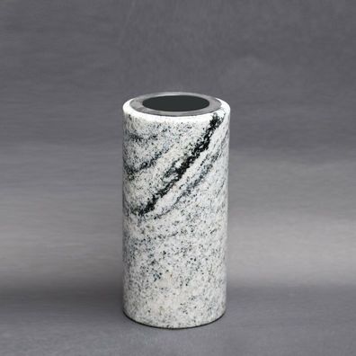 Grabvase Grabmalvase Friedhofvase Gartenvase Granit Naturstein Viscont white