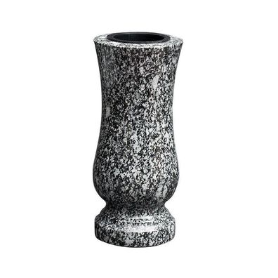 Grabvase Friedhofsvase Granit Gartenvase 2x Vaseneinsätze Kosmin Grabschmuck