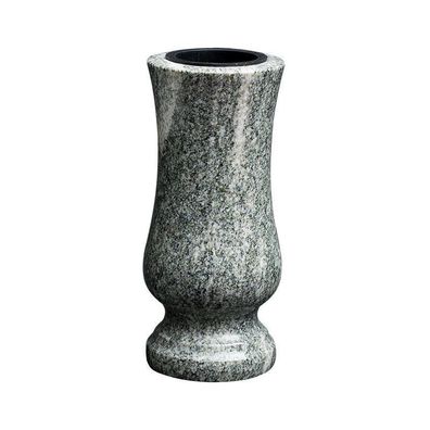 Grabvase Friedhofsvase Granit Vase Grabschmuck VERDE MARINA Vaseneinsätze Edel