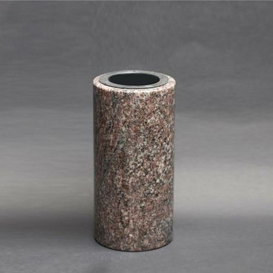 Grabvase Friedhofsvase Granit Lila gerais Grabmalvase selten Grabschmuck Edel