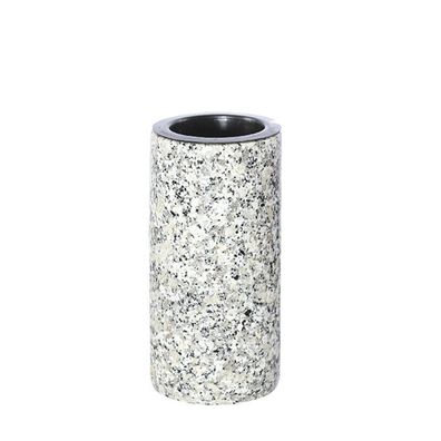 Grabvase Granit Schlesisch | 20 cm Massiv | 2,5 kg | Frostfest & Poliert