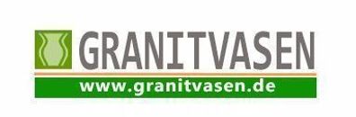 Grabvase Viscont white Grabschmuck Friedhofsvase aus Granit Viscont white