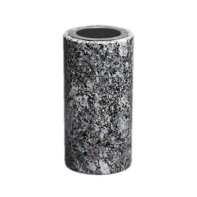 Grabvase Friedhofsvase xl Granit Azul Noche selten 12cm Grabschmuck Friedhof