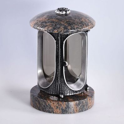Grableuchte Grablicht aus Granit - Gneis Gneis