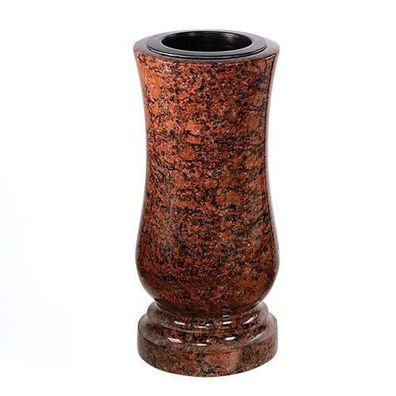Grabvase Friedhofsvase Granitvase aus Granit Vanga 20cm Vanga