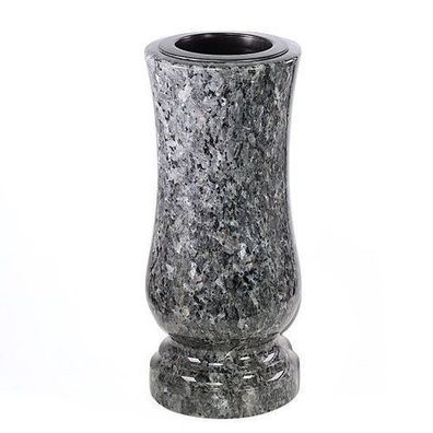 Grabvase Granitvase Vase aus Granit Labrador 20cm Grabschmuck Friedhof Urnengrab