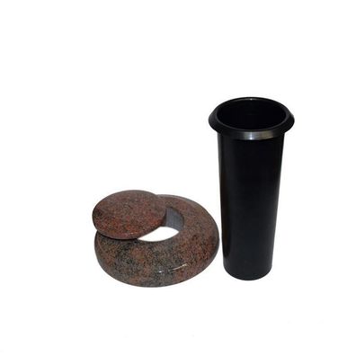 Versenkvase versenkbare Grabvase Granit versenkbar mit Deckel versenkvase Multicolor