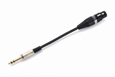 Mogami -2549- HighEnd Audio-Kabeladapter symmetrisch - Klinke 6,3mm auf XLR-Buchse