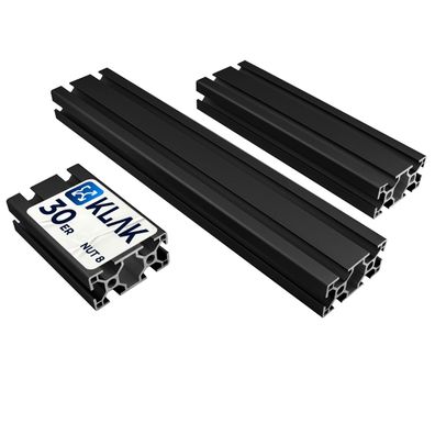 KLAK 30/60 - Aluprofil 30x60mm Nut 8 Aluminium Systemprofil Typ I 100mm-2000mm