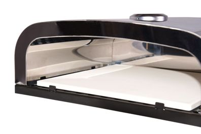 Pizzaofen Edelstahl für den Grill mit Pizzastein, Grill Pizzaofen