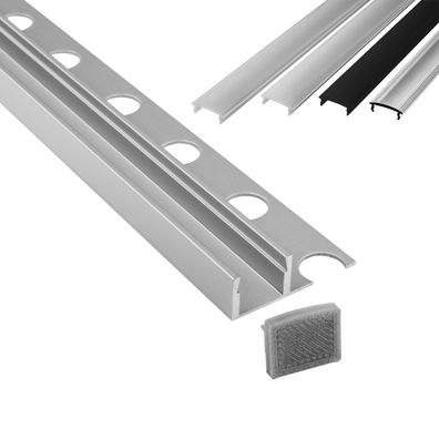 T77 LED Alu Fliesenprofil 10mm silber