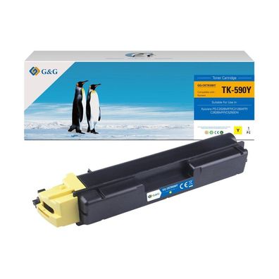G&G Toner kompatibel mit Kyocera TK590Y/ 1T02KVANL0