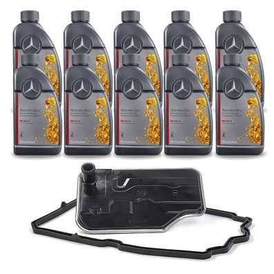 10L Original 236.15 Getriebeöl + Filter für Mercedes 7 Gang 7G Tronic 722.9