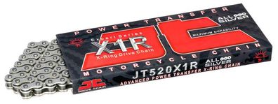 JT Motorradkette 520 X-Ring 120 Glieder Heavy Duty mit Verbindungsglied