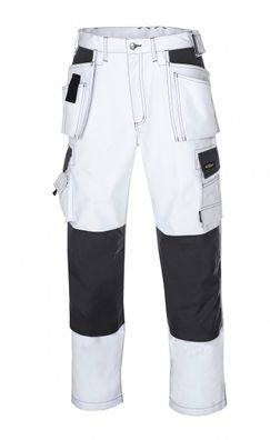 teXXor Arbeitshose Bundhose Twill weiß Größe 42