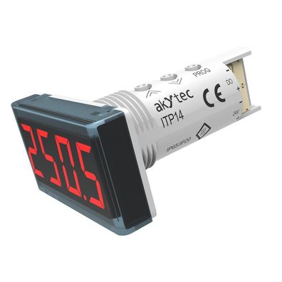 akYtec ITP14 Prozessanzeige 0-10V 4-20mA Analogeingang NPN-Ausgang Rot