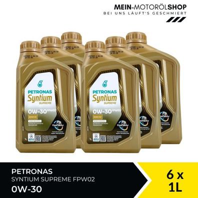 Petronas Syntium Supreme FPW02 0W-30 6x1 Liter