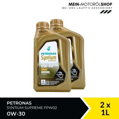Petronas Syntium Supreme FPW02 0W-30 2x1 Liter